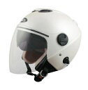 SPEED-PIT(TNK工業) ZJ-2 ZACK P.WH ジェットヘルメット パールホワイト (インナーシールド内臓/洗える内装/ワンタッチホルダー/エ...
