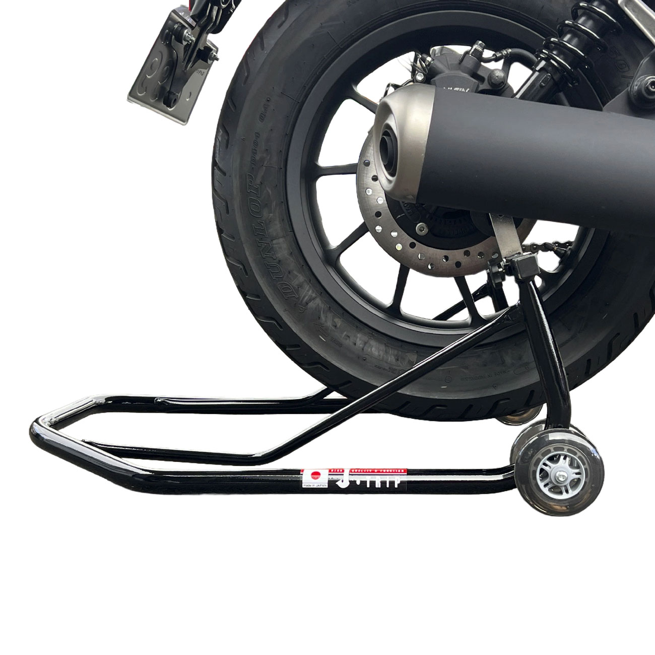 Maintenance Stand - J-Trip（ジェイトリップ）　JT-1601　レブル＆エリミスタンド　黒　専用受け付属　　メンテナンススタンド　レーシングスタンド　バイク整備　洗車　空気圧チェック