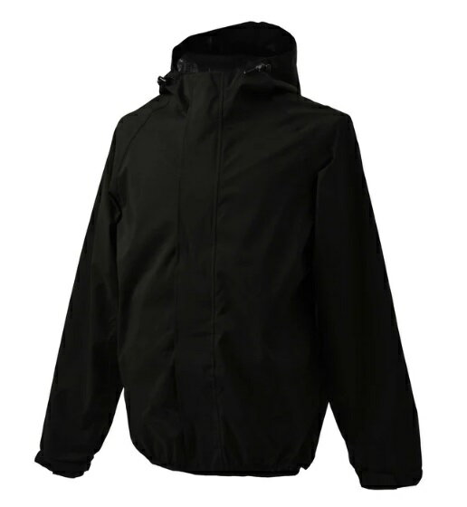 Rakuten - RIDEZ（ライズ）　MCR06　バイク用レインウェア MOTTO MICRO RAIN JACKET BLACK　　とてもコンパクトに収納できるレインウェア！突然の雨に備えての携帯に！！（男女兼用モデル）
