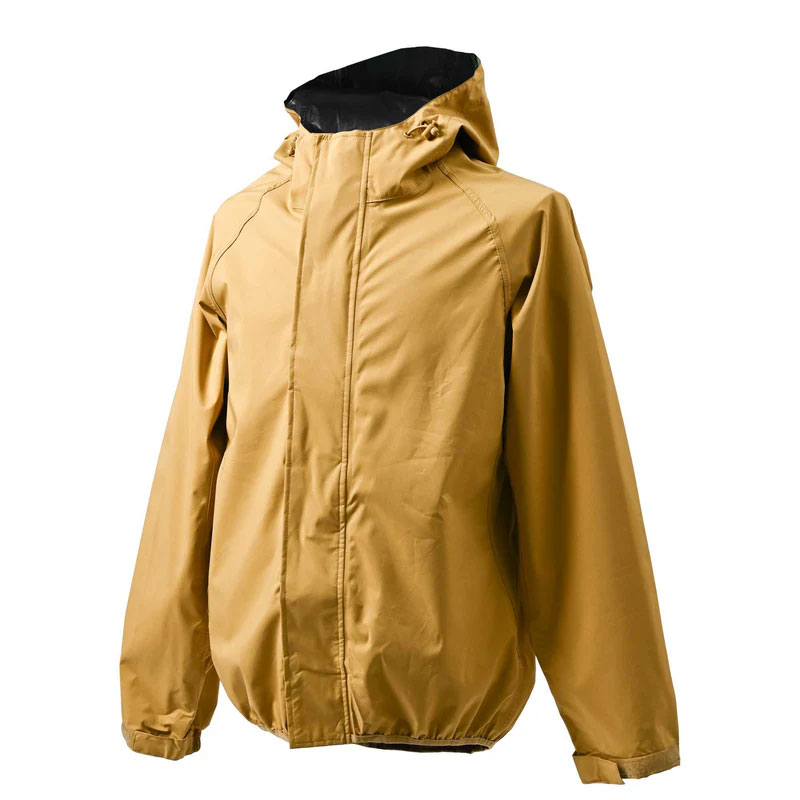 樂天商城 - RIDEZ（ライズ）　MCR06　MOTTO MICRO RAIN JACKET　KHAKI 　ポケッタブル仕様　携帯性と利便性　高い防水性能・耐水圧：20,000mm　レインコート　雨具　カッパ