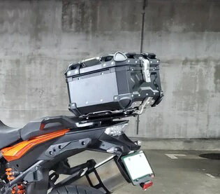 RIDEZ（ライズ）　HXNE36-BK　HARD WORX HXNE36 36L バイク用 アルミパニアトップケース　ブラック