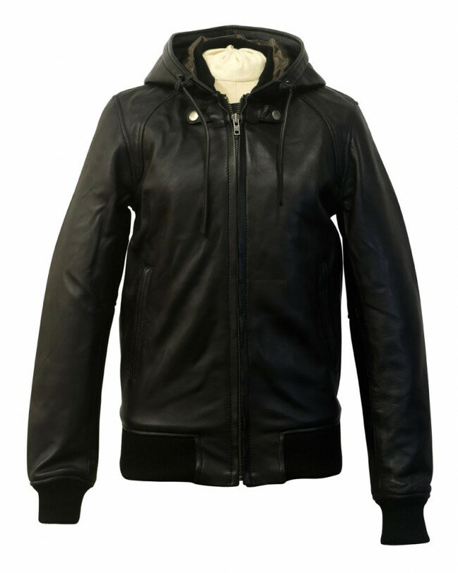 CLEVER　CDL-118　レザーパーカージャケット（レディース）　ブラック　　軽く柔らかいシープレザーを..