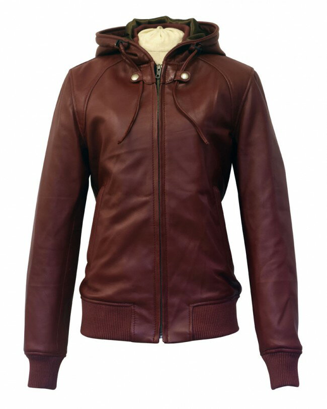 CLEVER　CDL-118　レザーパーカージャケット（レディース）　ブラック　　軽く柔らかいシープレザーを..