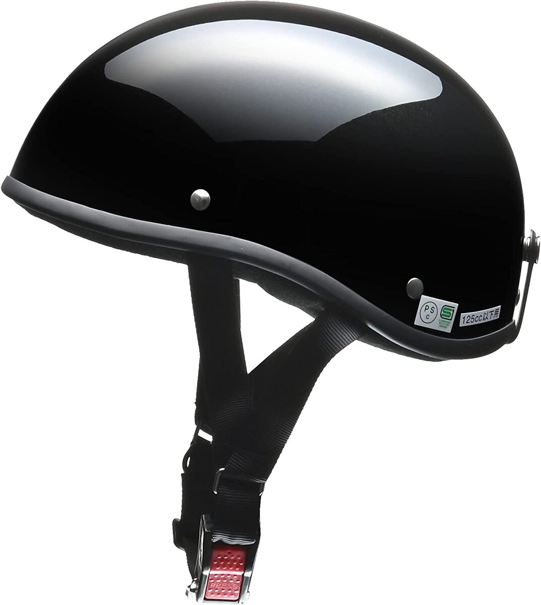 あす楽 ヘルメット バイク ハーフヘルメット ダックテール リード工業 LEAD ELZO (エルゾ) ブラックメタリック フリ（57〜60cm未満）バイクヘルメット 125以下対応 SG PSC規格 あす楽配送地域限定
