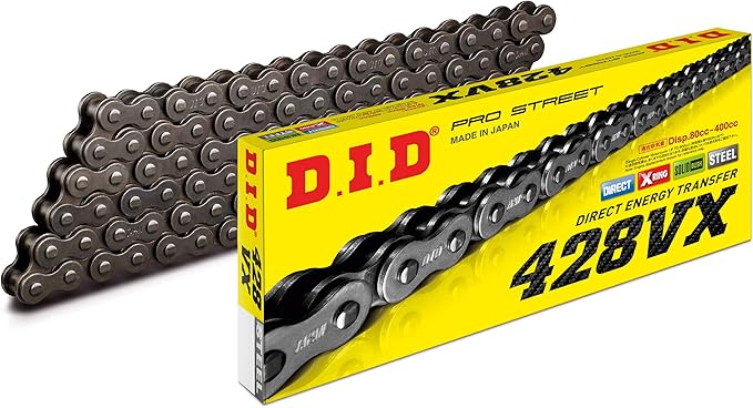DID チェーン 428VX-110L (カシメ) スチール バイクチェーンDID オートバイドライブチェーン 純正互換チェーン バイク駆動系パーツ チェーンジョイント交換 D.I.D ダイドー