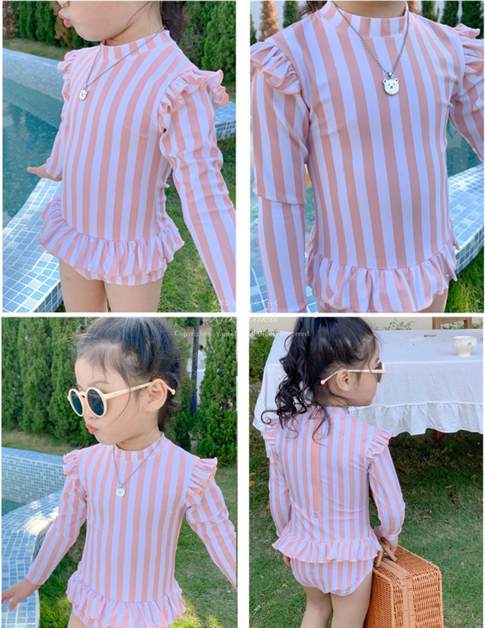 水着 女の子 子供 水着 キッズ こども ガールズ ワンピース ハット付き かわいい ...