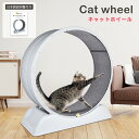 \マラソン★P5倍+最大150円OFF/キャットホイール 猫 ルームランナー 木製 ランニングホイール キャットウォーク 回転 猫ホイール 室内運動用 自走式 ...