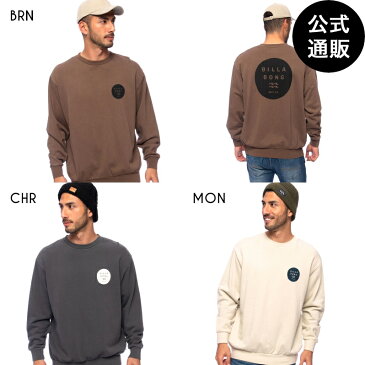 【OUTLET】【送料無料】2021 ビラボン メンズ 【WAVE WASHED】 LOOSELY トレーナー 【2021年秋冬モデル】 全3色 M/L/XL BILLABONG