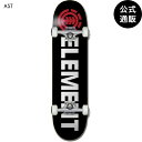 【送料無料】ELEMENT スケートボード 《7.375 inch》 BLAZIN COMP BLK キッズコンプリートデッキ