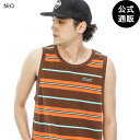 【OUTLET】【30%OFF】2023 エレメント メンズ BIG BORDER TANK タンクトップ BRO 【2023年夏モデル】 全1色 M/L/XL ELEMENT