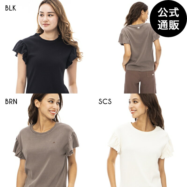 【ラストチャンスセール】【OUTLET】【60%OFF】2023 ビラボン レディース 【CHILLWEAR】 FRILL S/S TEE デザイントップス 【2023年春夏モデル】 全3色 M/L BILLABONG
