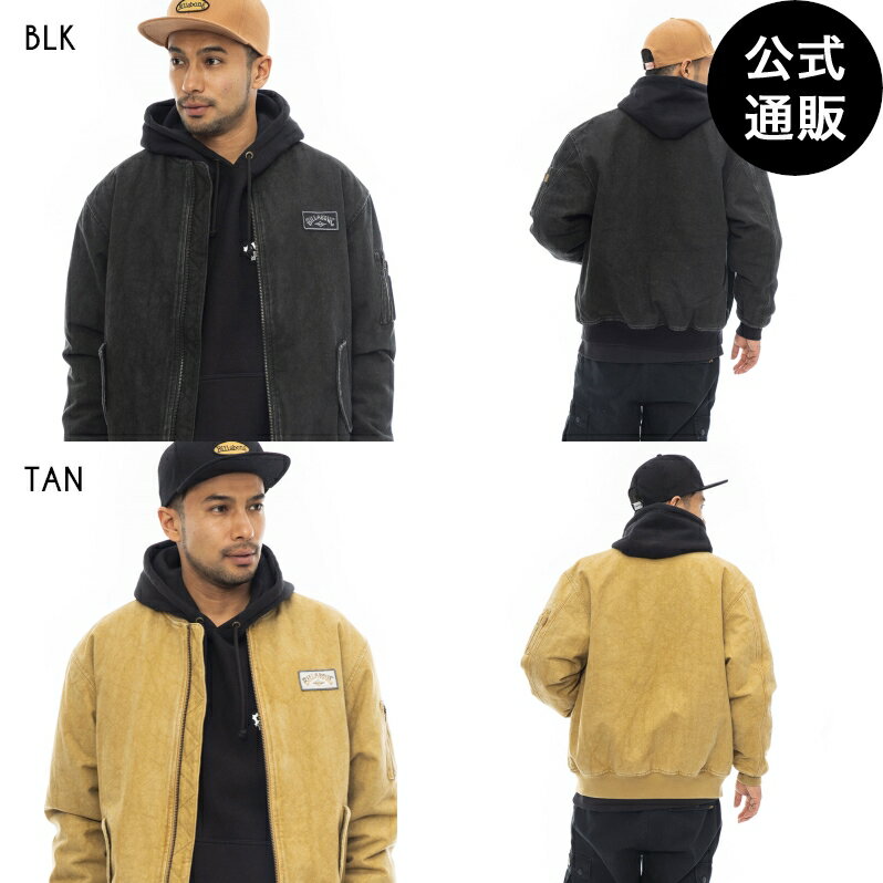 【SALE】【30 OFF】【送料無料】2023 ビラボン メンズ 【BAD DOG】 【WAVE WASHED】 CANVAS MA-1 ジャケット 全2色 M/L/XL BILLABONG