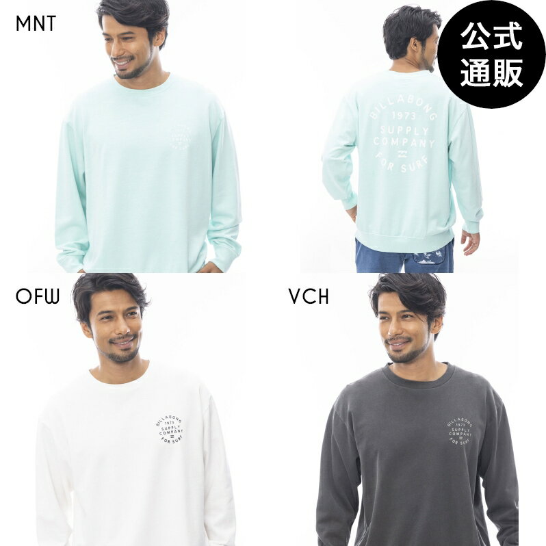 【OUTLET】【30 OFF】【送料無料】2024 ビラボン メンズ WAVE WASH CREW トレーナー 【2024年春夏モデル】 全3色 M/L/XL BILLABONG