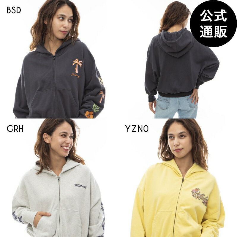 【OUTLET】【30%OFF】【送料無料】2024 ビラボン レディース CROPED ZIP UP PARKA ジップアップパーカー 【2024年春夏モデル】 全3色 M/L BILLABONG