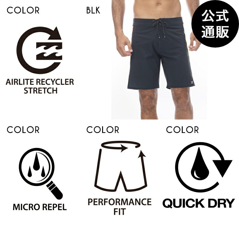 【OUTLET】【50%OFF】【送料無料】2024 ビラボン メンズ 【AIR LITE】 D BAH AIRLITE ボードショーツ/サーフトランクス BLK 【2024年春夏モデル】 全1色 28/30/32 BILLABONG