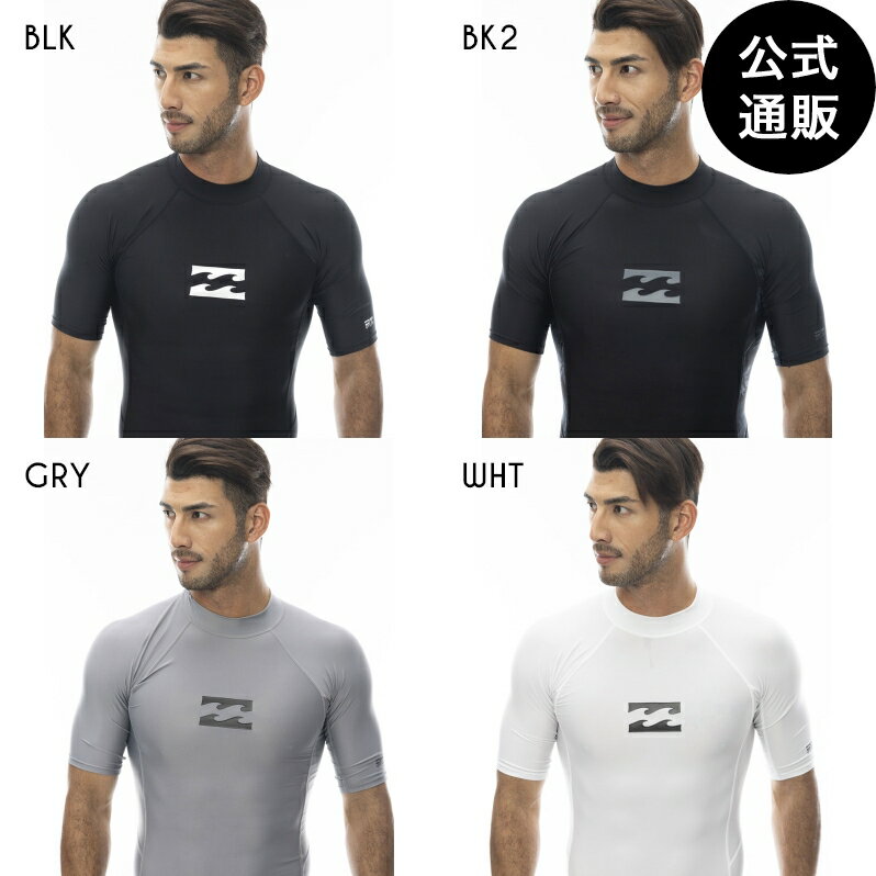 【送料無料】2024 ビラボン メンズ HI NECK SS ラッシュガード 【2024年春夏モデル】 全4色 S/M/L/XL BILLABONG