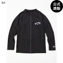 【お買い物マラソン期間はP10倍!】【OUTLET】【35%OFF】【送料無料】2024 ビラボン キッズ FRONT ZIP RASH LS ラッシュガード ...