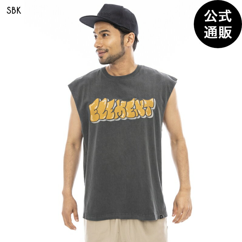 2024 エレメント メンズ BUBBLE NO SLEEVE Tシャツ SBK 【2024年夏モデル】 全1色 M/L/XL ELEMENT