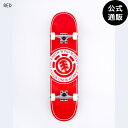 2024 エレメント スケートボード SEAL JAPAN 8 コンプリートデッキ RED 全1色 8 ELEMENT