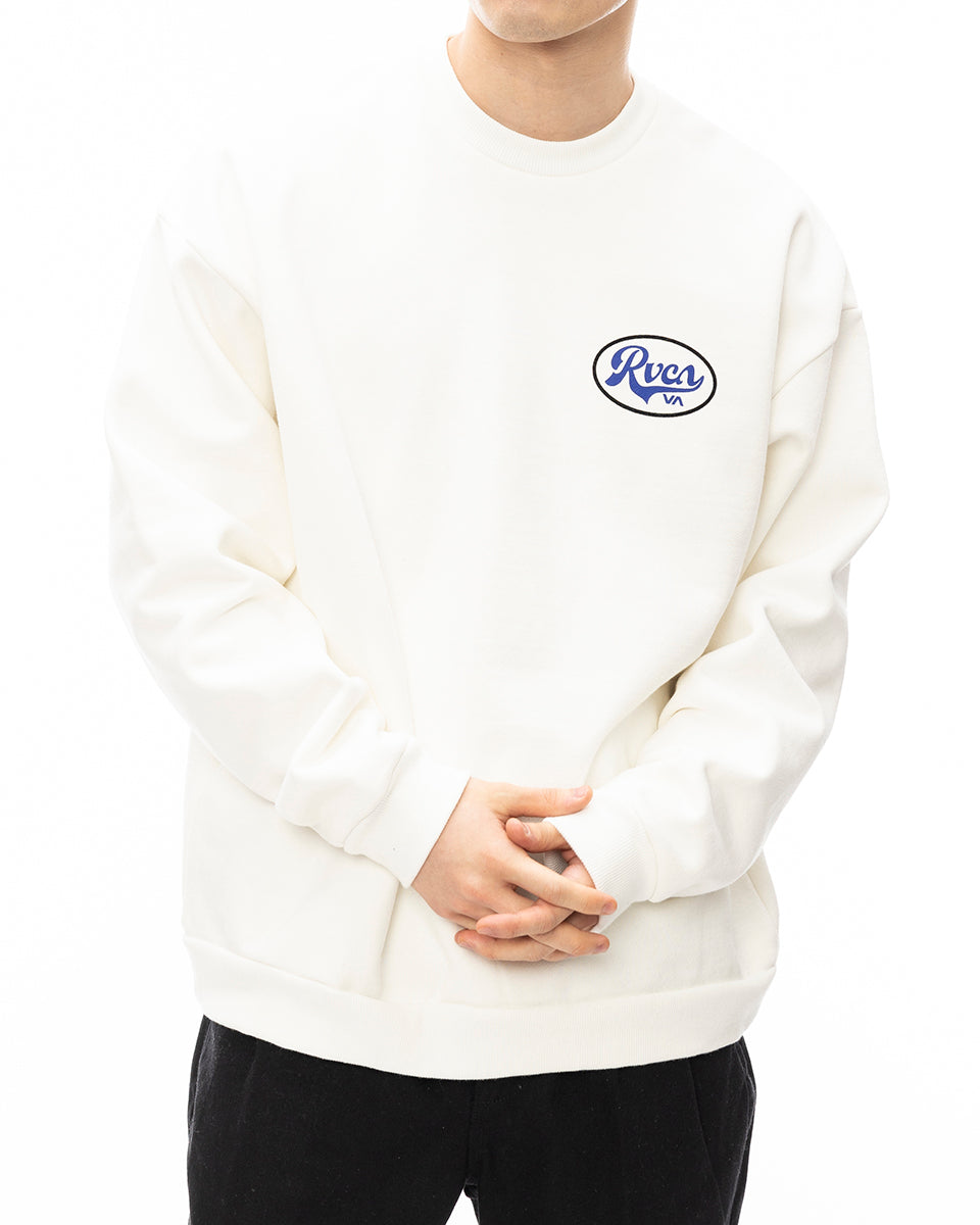 RVCA (ルーカ） FAKE RVCA CREW トレーナー【2022年秋冬モデル】BLK
