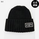【お買い物マラソン期間はP10倍!】【OUTLET】【50%OFF】2024 ビラボン レディース LOW GG BEANIE ビーニー BLK 【2024年秋冬モデル】 全1色 F BILLABONG