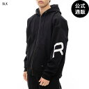 【お買い物マラソン期間はP10倍!】【OUTLET】【50%OFF】【送料無料】2024 ルーカ メンズ FAKE ルーカ ZIP HD パーカー BLK 【2024年秋冬モデル】 全1色 S/M/L/XL rvca