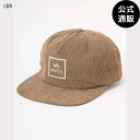 【お買い物マラソン期間はP10倍!】【OUTLET】【50%OFF】2024 ルーカ メンズ FREEMAN SNAPBACK キャップ LBR 【2024年秋冬モデル】 全1色 F rvca