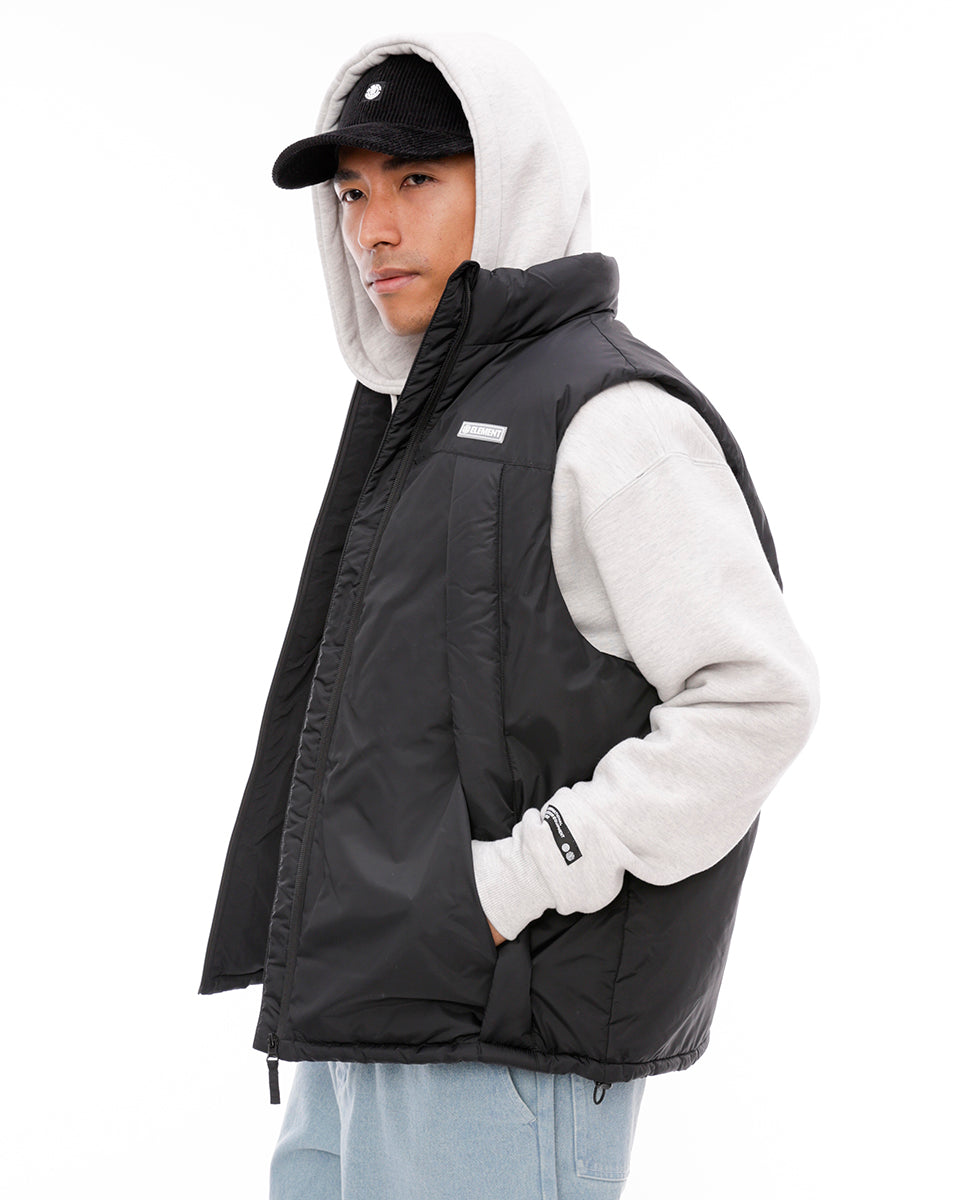 【OUTLET】【40%OFF】【送料無料】2024 エレメント メンズ BIGGIE PUFFY VEST ベスト FBK 【2024年秋冬モデル】 全1色 M/L/XL ELEMENT