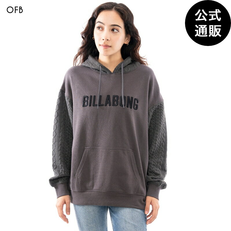 【OUTLET】【50%OFF】【送料無料】2024 ビラボン レディース QUILT MIX SWEAT PARK パーカー OFB 【2024年秋冬モデル】 全1色 M/L BILLABONG