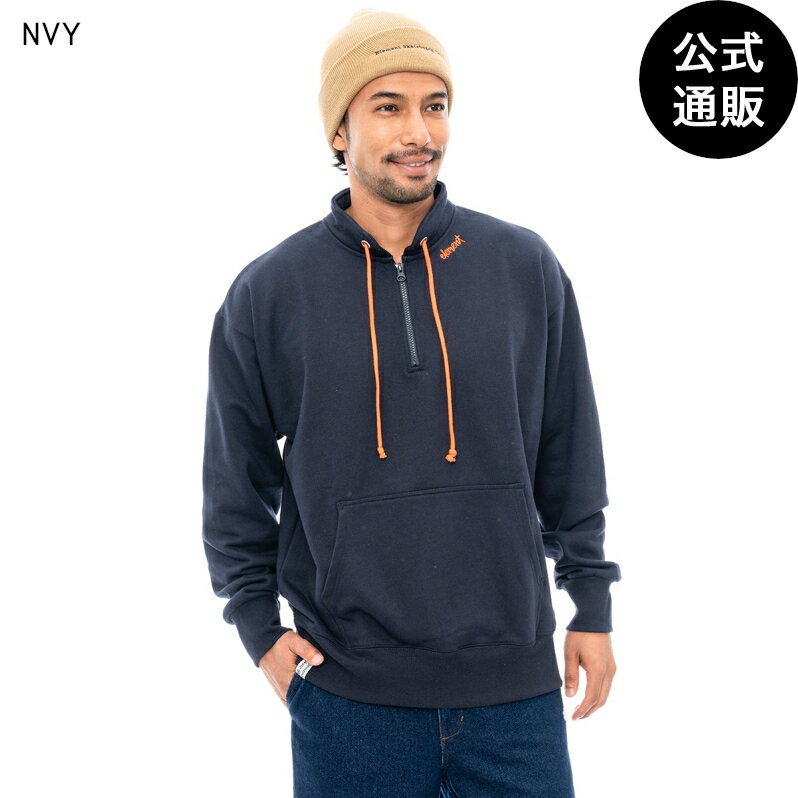 楽天BILLABONG ONLINE STORE【お買い物マラソン期間はP10倍！】【OUTLET】【50％OFF】【送料無料】【直営店限定】2024 エレメント メンズ NEON HALF スウェットジャケット NVY 【2024年秋冬モデル】 全1色 M/L/XL ELEMENT