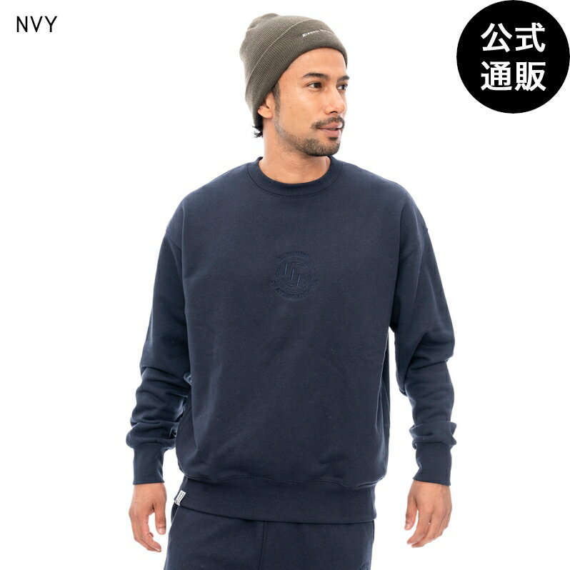 楽天BILLABONG ONLINE STORE【お買い物マラソン期間はP10倍！】【OUTLET】【50％OFF】【送料無料】【直営店限定】2024 エレメント メンズ CIRCLE CREW トレーナー NVY 【2024年秋冬モデル】 全1色 M/L/XL ELEMENT