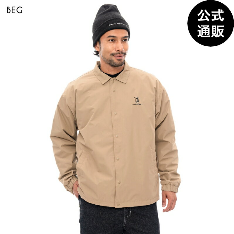 楽天BILLABONG ONLINE STORE【お買い物マラソン期間はP10倍！】【OUTLET】【50％OFF】【送料無料】【直営店限定】2024 エレメント メンズ HRTN EMB ANIMALS COA ジャケット BEG 【2024年秋冬モデル】 全1色 M/L/XL ELEMENT