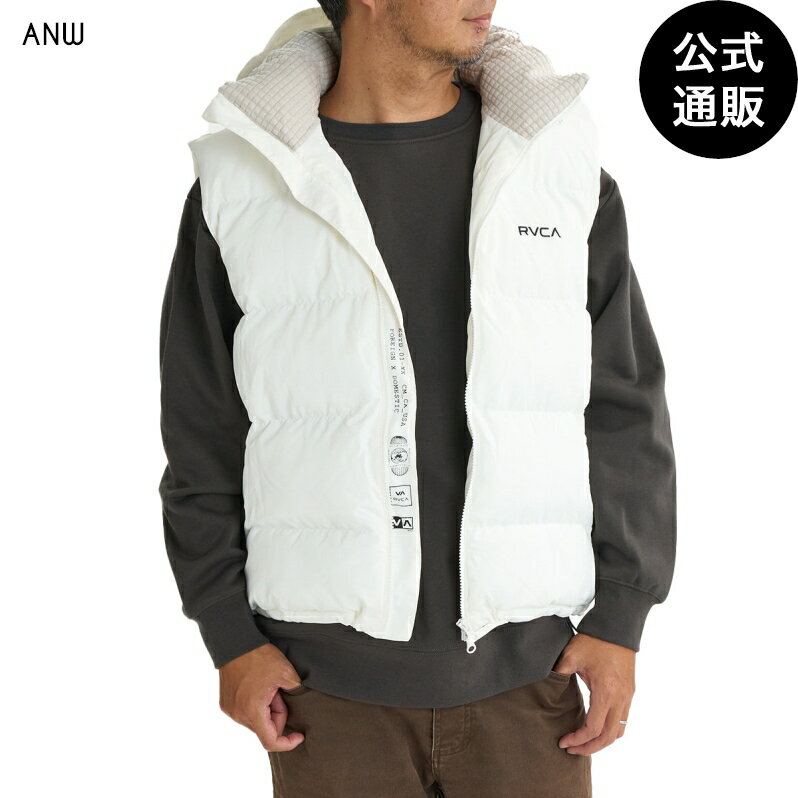 【OUTLET】【50%OFF】【送料無料】2024 ルーカ メンズ ルーカ PUFFER VEST ジャケット ANW 【2024年秋冬モデル】 全1色 S/M/L/XL rvca