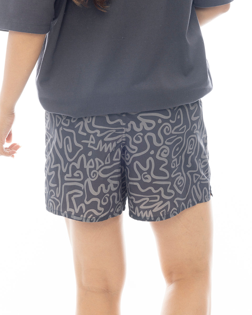 【お買い物マラソン期間はP10倍！】ビラボン レディース 【A/DIV.】 ADIV BAGGIES PRINTED MIDDLE SHORTS ボードショーツ 【2025年春夏モデル】 全1色 M/L BILLABONG
