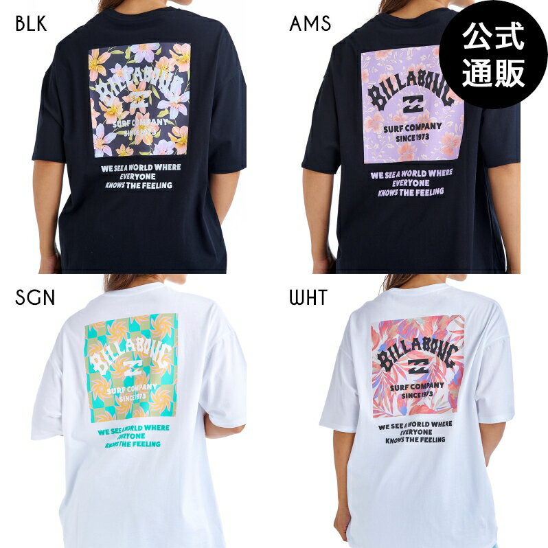 【OUTLET】【30%OFF】ビラボン レディース SQUARE LOGO LOOSE TEE Tシャツ【LOOSE FIT】 【2025年夏モ..