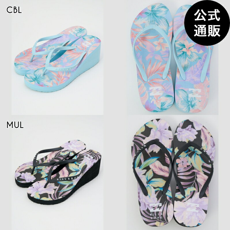 【お買い物マラソン期間はP10倍！】ビラボン レディース FLIP FLOPS PLATFORM PRINT ビーチサンダル 【2025年春夏モデル】 全2色 23CM/24CM/25CM/26CM BILLABONG