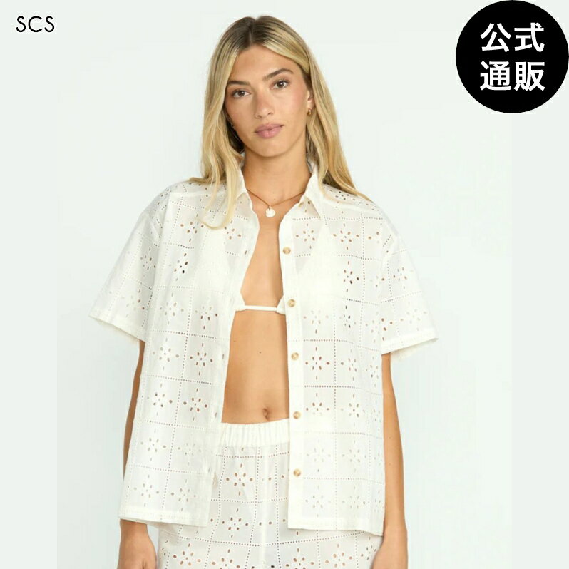 ビラボン レディース 【CRYSTAL TIDES】 EYELET CRUSH SS WVN 半袖シャツ 【2025年夏モデル】 全1色 S BILLABONG