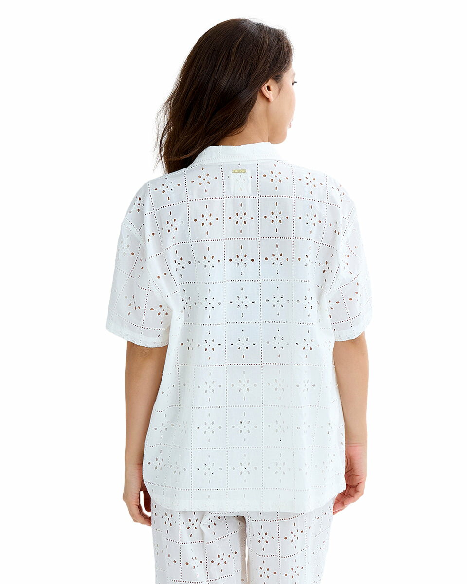 ビラボン レディース 【CRYSTAL TIDES】 EYELET CRUSH SS WVN 半袖シャツ 【2025年夏モデル】 全1色 S BILLABONG