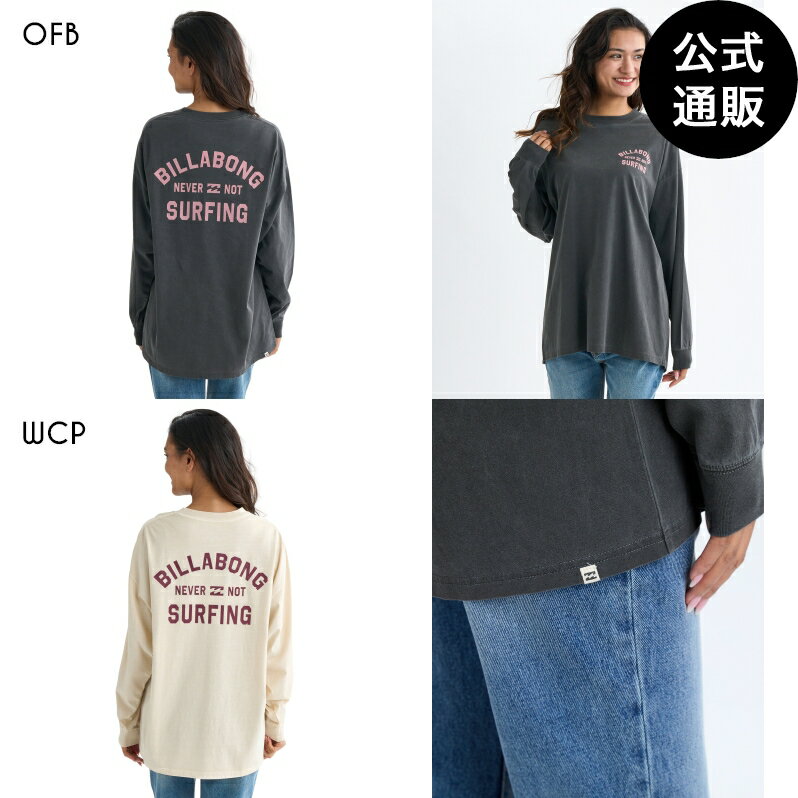 ビラボン レディース ARCH SURFING PIGMENT ロンT 【LOOSE FIT】【2025年秋冬モデル】 全2色 M/L BILLA..