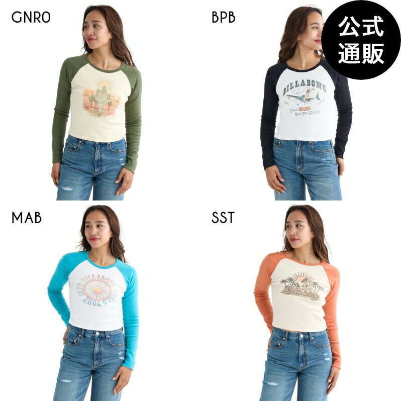 【SALE】【30%OFF】【送料無料】【楽天スーパーSALE期間はP10倍！】ビラボン レディース GRAPHIC RAGLAN BABY ロンT 【BABY FIT】【2025年秋冬モデル】 全4色 M BILLABONG