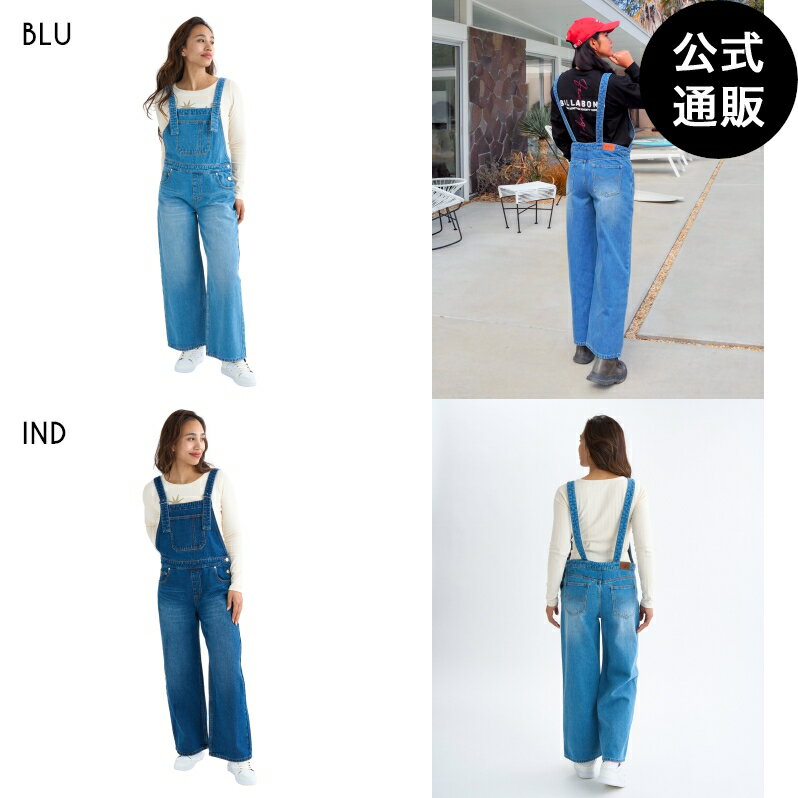 【SALE】【30%OFF】【送料無料】【楽天スーパーSALE期間はP10倍！】ビラボン レディース OVERALL DENIM デニムパンツ 【2025年秋冬モデル】 全2色 M/L BILLABONG