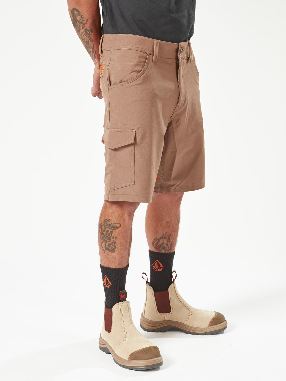 【お買い物マラソン期間はP10倍！】ボルコム Workwear Slab Hybrid Shorts - Brindle 全1色 30/32/33/34/36/38 VOLCOM