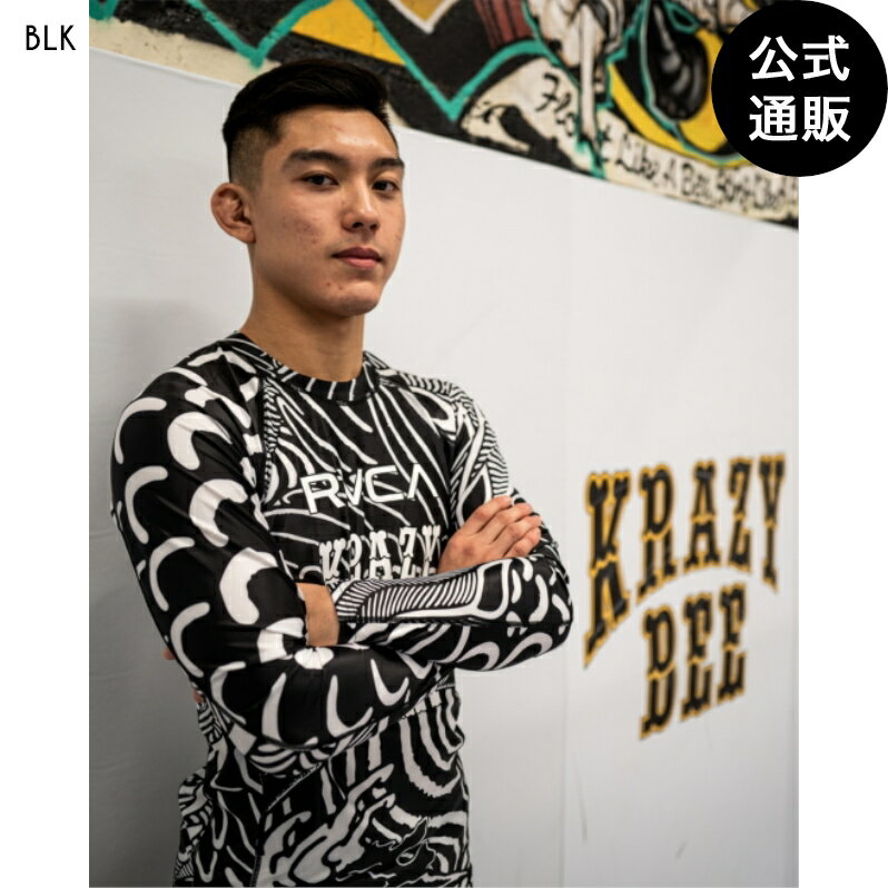 2024 ルーカ メンズ  KRAZY BEE FUSHICHOU RUSHGUARD ファイティングウェア  全1色 M/L/XL/XXL rvca