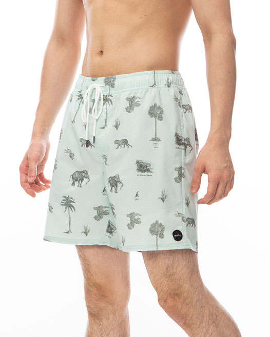 【お買い物マラソン期間はP10倍！】【OUTLET】【50%OFF】【送料無料】2024 ルーカ メンズ BARNES ELASTIC SHORT ボードショーツ/サーフトランクス BPP0【2024年春夏モデル】 全1色 S/M/L/XL rvca