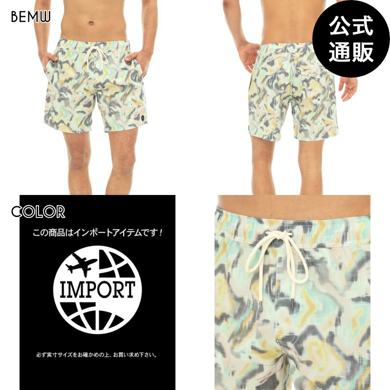 【OUTLET】【50%OFF】【送料無料】2024 ルーカ メンズ MANIC ELASTIC ボードショーツ/サーフトランクス BEMW【2024年春夏モデル】 全1色 S/M/L/XL rvca