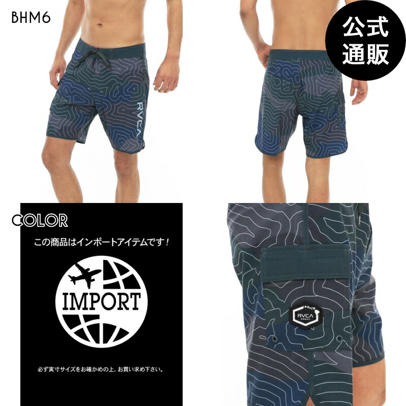 【OUTLET】【35%OFF】【送料無料】2024 ルーカ メンズ 【HAWAII】 TOPO EASTERN 18 ボードショーツ/サーフトランクス BHM6【2024年春夏モデル】 全1色 28/30/32/34/36 rvca