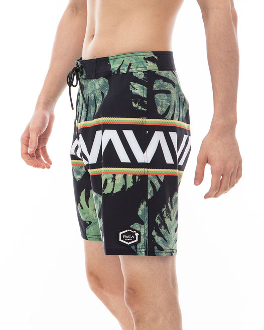 【OUTLET】【35%OFF】【送料無料】【直営店限定】2024 ルーカ メンズ 【HAWAII】 OBLOW HAWAII BANDED ボードショーツ/サーフトランクス BLK【2024年夏モデル】 全1色 28/30/32/34/36 rvca