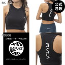 伸縮性、吸汗性、抗菌性を備えるRVCA SPORTのブラトップ。左胸にVAロゴ、背面にRVCAロゴをプリント。独自の立体的シルエットが激しい動きをしっかりとサポートします。ジムワークやランニングなどのトレーニングシーンにおすすめです。適度に体にフィットするシルエット。 ■素材：ナイロン49％ ポリエステル29％ ポリウレタン22％ ■サイズ：&nbsp; 身丈 身幅 肩幅 アンダーバスト幅 S35.531.518.529.5M3734.52131L37372534 単位(cm) 【注意事項】 ※この商品は返品・交換を承っておりません。 ※サンプルで撮影をしておりますので、実際の商品とは仕様などが若干異なる場合がございます。 ※総柄の商品は裁断により掲載画像と柄の出方が異なる場合がございます。 ※写真を許可なくコピー・転用することは固くお断りします。 ・メーカー希望小売価格はメーカーカタログに基づいて掲載していますRVCA (ルーカ)