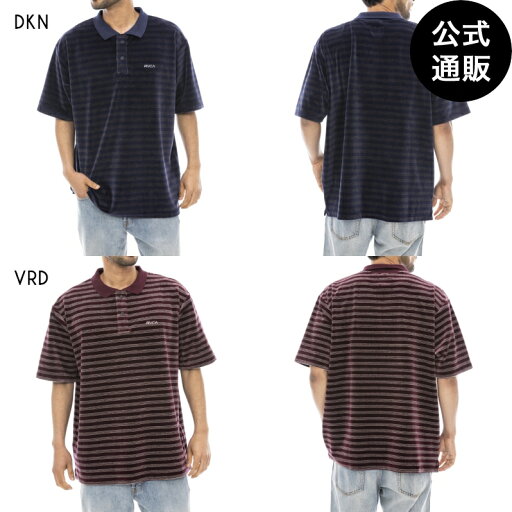 【お買い物マラソン期間はP10倍!】【OUTLET】【50%OFF】【送料無料】2024 ルーカ メンズ VELOR WIDE POLO SHIRTS ポロシャツ 【2024年夏モデル】 全2色 S/M/L rvca