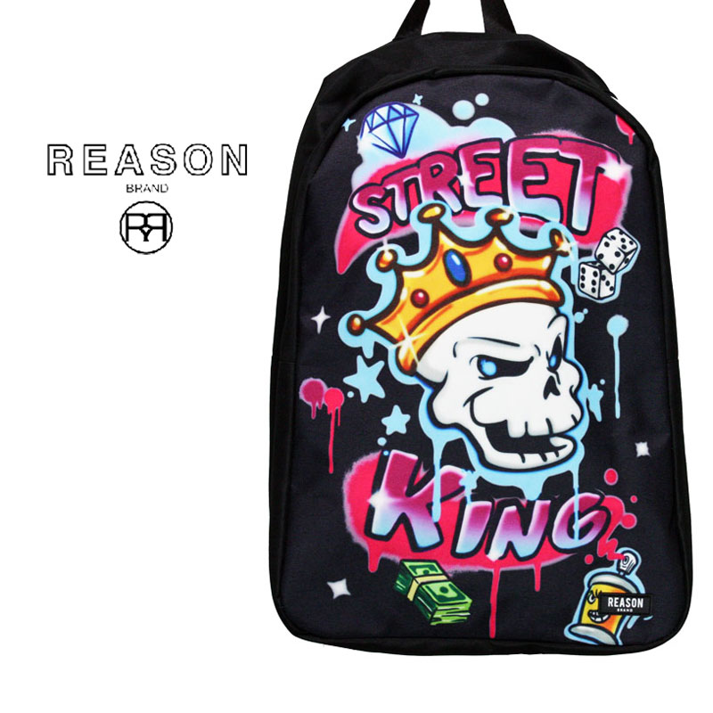 REASON/リーズン/STREET KING BAG/デイパック/リュック/バックパック/B系 ストリート ダンス 衣装 チーム カジュアル アメカジ インポート 30 32 34 36 38 40 大きいサイズ ビッグサイズ